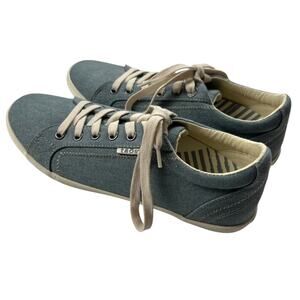 Taos Star Sneakers Lace Up‎ Tennis Shoes Women's 9.5 Blue Wash Canvas